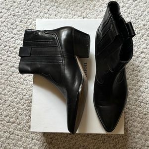 L.K. Bennett Women's Black Leather Jessie Boots